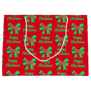 Schnauzer Silhouette Red Jul Hund & Grönt Bow