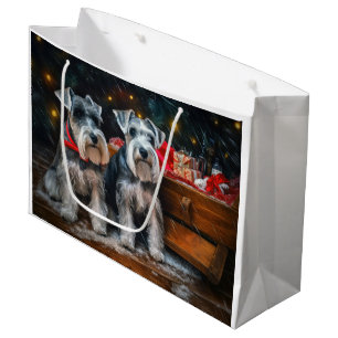 Schnauzer Snowy Sleigh-juldekretet