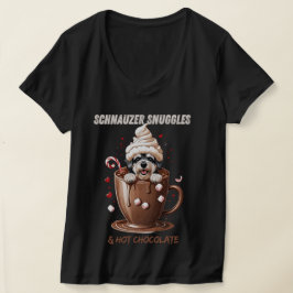 Schnauzer Snuggles & Hot Chocolate T Shirt