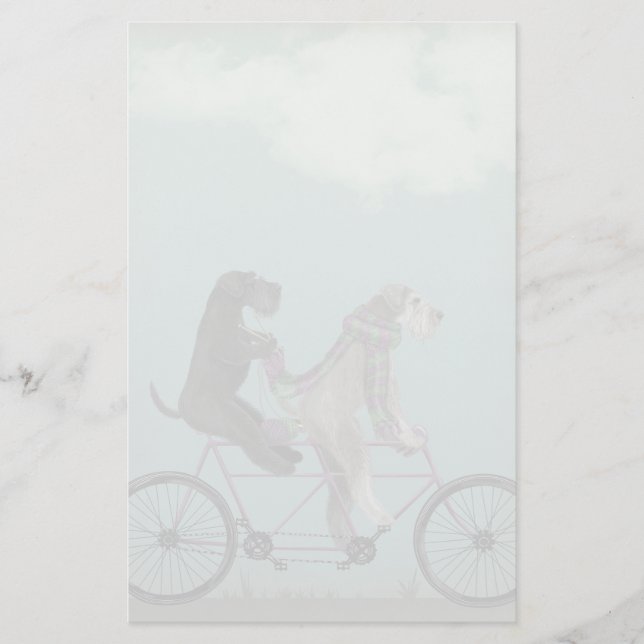 Schnauzer Tandem Brevpapper (Framsida)