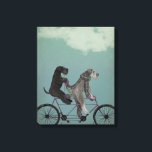 Schnauzer Tandem Canvastryck<br><div class="desc">Schnauzer Tandem av Fabfunky. Har schnauzers som kör en cykel i en vismisk,  steampunk stil. | 192047D</div>