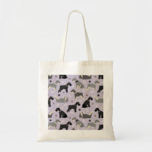 Schnauzer Tass och Bones Tote Bag Tygkasse