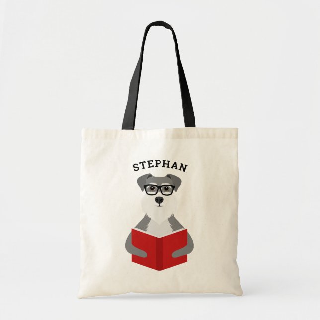 Schnauzer Tote bags Tygkasse (Framsidan)