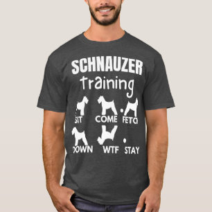 Schnauzer Training Schnauzer Hund Tricks 2 T Shirt