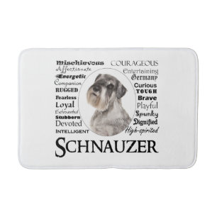 Schnauzer Traits Math Mat Badrumsmatta