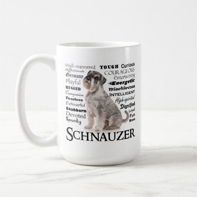 Schnauzer Traits Mugg (Vänster)