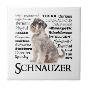 Schnauzer Traits Tile Kakelplatta