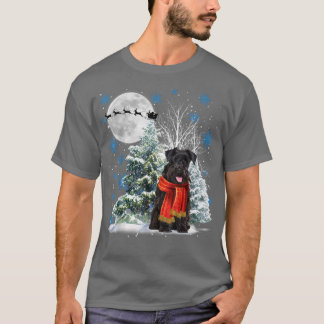 Schnauzer under Moonlight Snö jul Pajama T Shirt