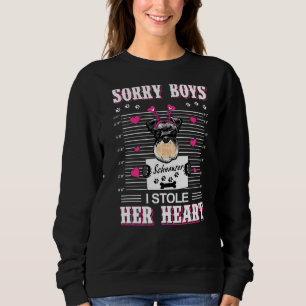Schnauzer Valentines day I Stole Hennes hjärtval T Shirt