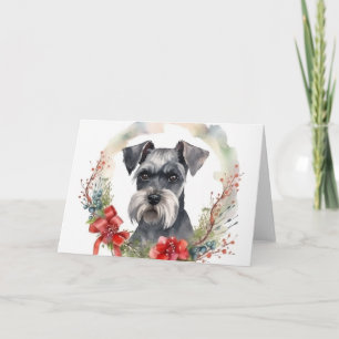 Schnauzer-Valpen för julfrö Kort