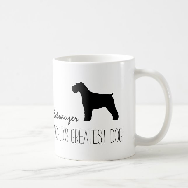 Schnauzer: världsmästarns Hund | Anpassningsbar Kaffemugg (Höger)
