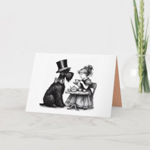 Schnauzer Vickat Greeting Card Kort