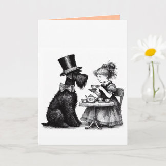 Schnauzer Vickat Julkort Kort