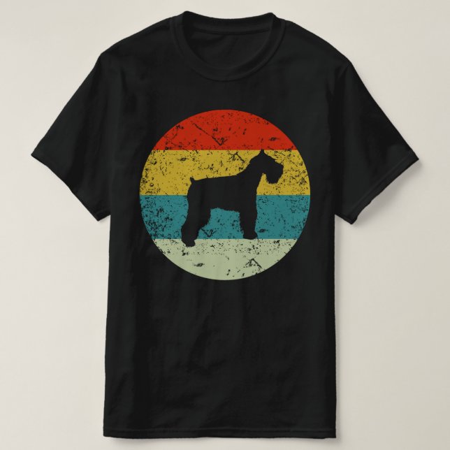 Schnauzer-vintage T Shirt (Design framsida)