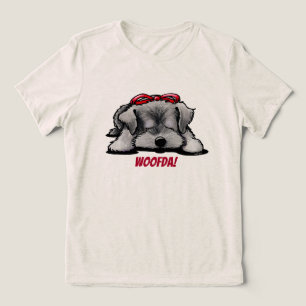Schnauzer Woofda Tri-Blend Shirt T