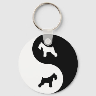 Schnauzer Yin Yang Nyckelring