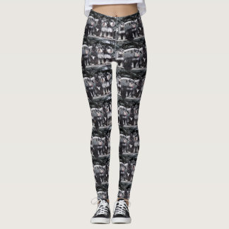 Schnauzerdamasker Leggings