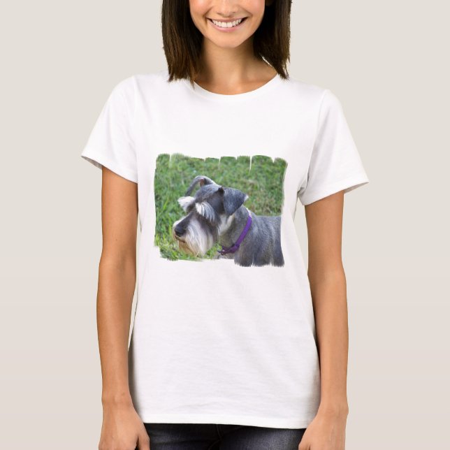 SchnauzerdamT-tröja T-shirt (Framsida)