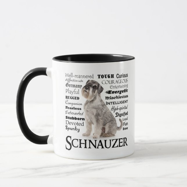 Schnauzerdragmugg Mugg (Vänster)