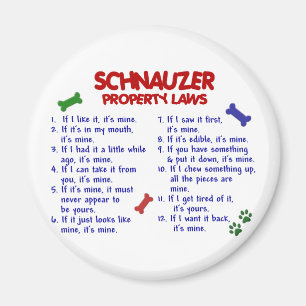 SCHNAUZERegendomlagar 2 Magnet