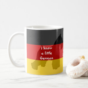 Schnauzeren "vet jag en lite tysk" kaffemugg