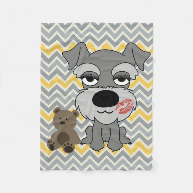 Schnauzerfilt Fleecefilt (Framsidan)