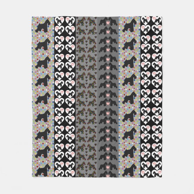 Schnauzerfilt Fleecefilt (Framsidan)