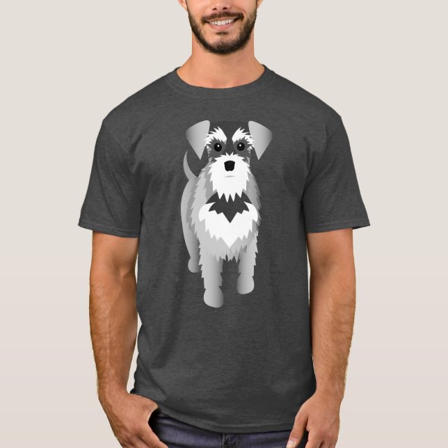 Schnauzergrabb T Shirt (Framsida)