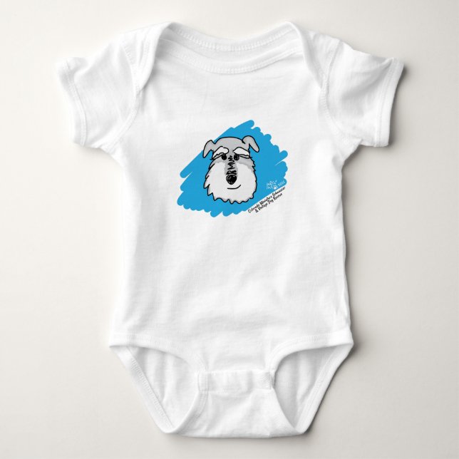 Schnauzerhund - babyBodysuit T-shirt (Framsida)