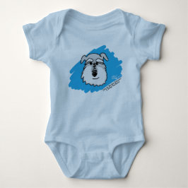 Schnauzerhund - babyen förkroppsligar kostymen t-shirt