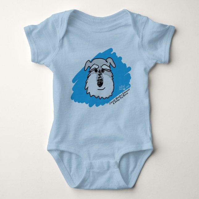Schnauzerhund - babyen förkroppsligar kostymen tee (Framsida)