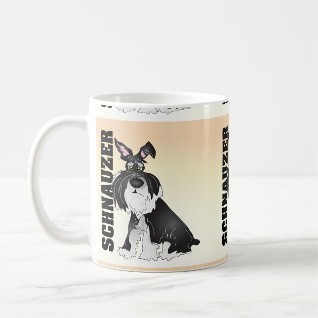 Schnauzerkaffemugg Kaffemugg (Vänster)