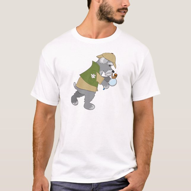 Schnauzerkriminalare Tee Shirt (Framsida)