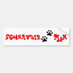 Schnauzermamma Bildekal