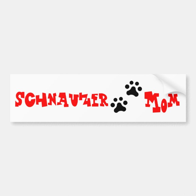 Schnauzermamma Bildekal (Framsidan)