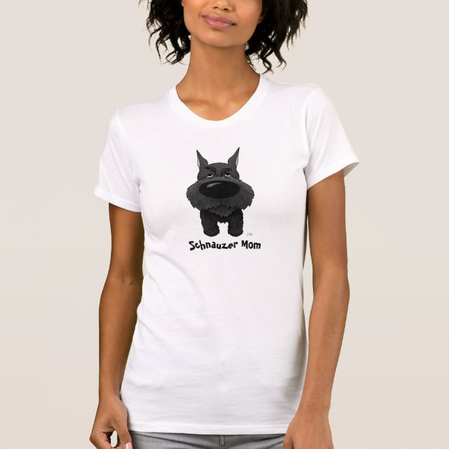 Schnauzermamma Tee Shirt (Framsida)
