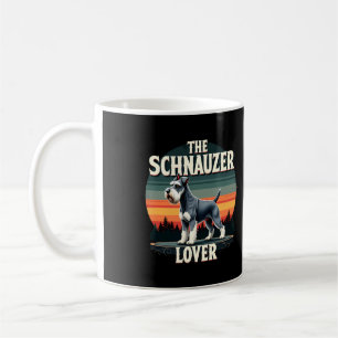 Schnauzern älskare - Retro Hunddesign Kaffemugg