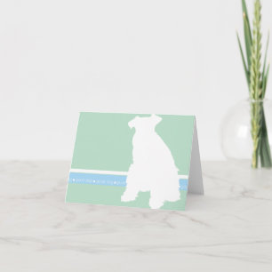 Schnauzernotecard Kort