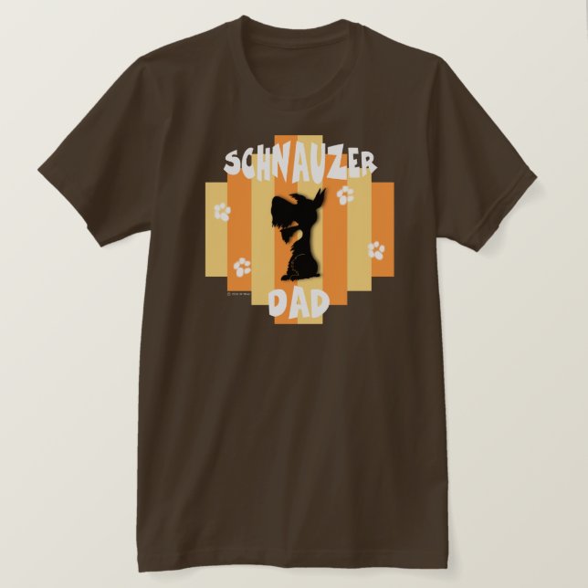 Schnauzerpappaskjorta T Shirt (Design framsida)