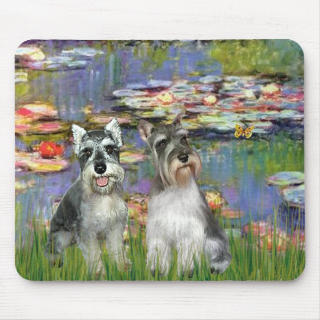 Schnauzerpar 2 - Näckrosor 2 Musmatta (Framsidan)