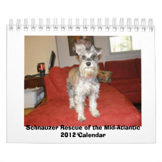 Schnauzerrädding av Mitt--Atlanten 2012 Kalender