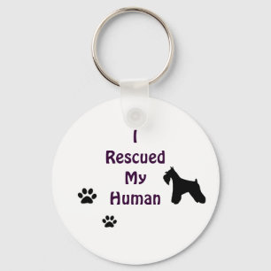 Schnauzerrädding Keychain Nyckelring