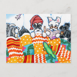 Schnauzers and snoozes vykort