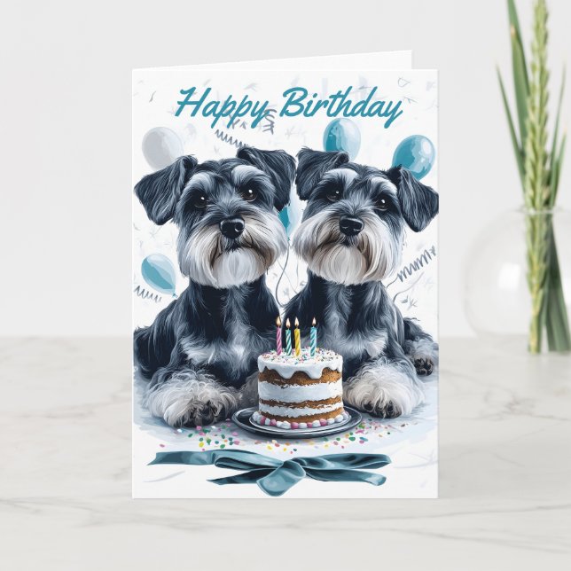 Schnauzers Birthday Kort (Framsida)