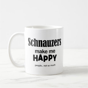 Schnauzers gör mig Lycklig Kaffemugg