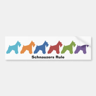 Schnauzers härskar bildekal