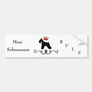 Schnauzers härskar bildekalet bildekal