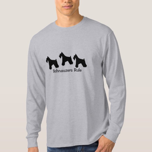 Schnauzers härskar skjortan t-shirt (Framsida)