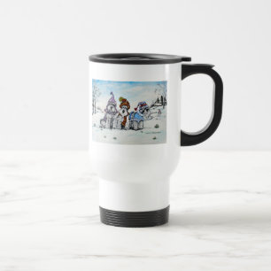 Schnauzers i vinter resemugg