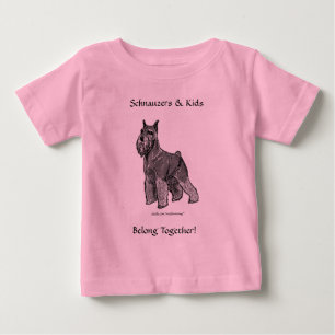 Schnauzers och Kids Belong tillsammans! Spädbarn Tröja